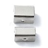 Non-Tarnish Rectangle 201 Stainless Steel Clasp STAS-C097-44B-P-1