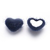 Faux Mink Fur Covered Cabochons X-WOVE-F021-05S-05-2