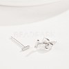 Brass Stud Earrings EJEW-BB35390-P-3