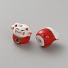 Handmade Printed Porcelain Beads PORC-WH0018-03A-2