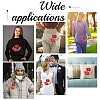2Pcs 2 Style Peony Polyester Embroidery Sew on Clothing Patches PATC-NB0001-11C-6