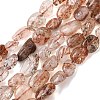 Natural Rutilated Quartz Beads Strands G-A208-05-2