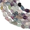 Natural Rainbow Fluorite Beads Strands GG-C286-A27-3