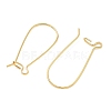 SHEGRACE Brass Kidney Ear Wire XGR0004G-43G-2