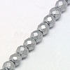 Electroplate Non-magnetic Synthetic Hematite Beads Strands G-J169C-4mm-M-4