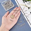 DICOSMETIC 60Pcs 2 Styles Alloy Crystal Rhinestone Connector Charms FIND-DC0001-39-3