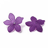 Frosted Acrylic Bead Caps MACR-S371-05A-743-2