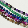 Natural Striped Agate/Banded Agate Strands G-Q842-12mm-M-1