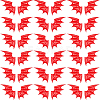 40Pcs 2 Style Demon Wing PU Leather Ornament Accessories FIND-GF0005-93A-1