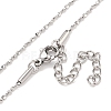 Non-Tarnish 304 Stainless Steel Serpentine Chain Necklaces NJEW-R266-07P-1
