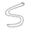 Non-Tarnish Figaro Chain Necklace for Men X-NJEW-F027-03-1mm-3
