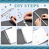 Iron Notebook 3-Ring Loose Leaf Book Binder Hinged Clamp FIND-WH20007-15F-P-6