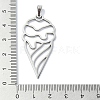 Non-Tarnish 304 Stainless Steel Pendants STAS-C097-15P-3