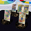 4Pcs 4 Style Wooden Tarot Card Stand Holder DJEW-WH0041-008-5