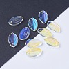Electroplate Glass Pendants EGLA-L014-10-2