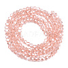 Transparent Glass Beads Strands EGLA-A039-T4mm-D15-2