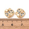 Valentine's Day Brass Micro Pave Blue Cubic Zirconia Charms KK-A304-24B-G-2