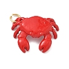 Brass Enamel Pendants KK-G555-20G-03-1