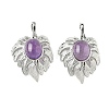 Natural Amethyst Pendants G-L623-04P-06-1