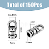 150Pcs Alloy Cord Ends FIND-FH0008-75-9