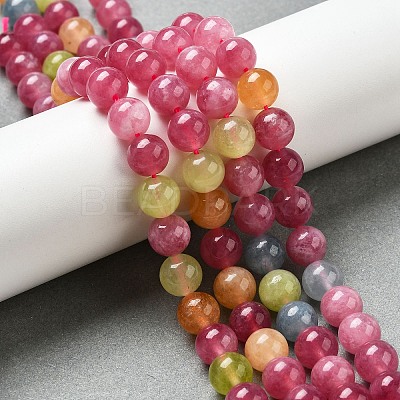 Dyed Natural Malaysia Jade Beads Strands G-G021-02B-16-1