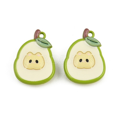 Baking Paint Zinc Alloy Pendants LS-AL-CBA032C-01B-1