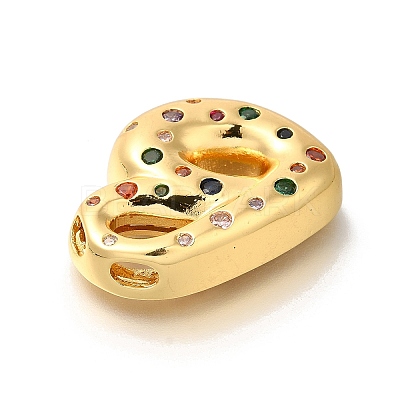 Brass Cubic Zirconia Pendants KK-M295-13G-B-1