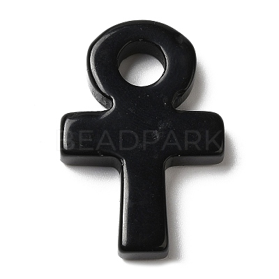 Natural Obsidian Pendants G-R492-03K-1