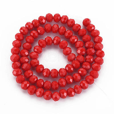 Opaque Solid Color Glass Beads Strands EGLA-A034-P2mm-D22-1