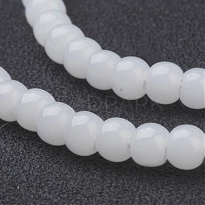 Imitation Jade Glass Beads Strands GMR4mmC26-1