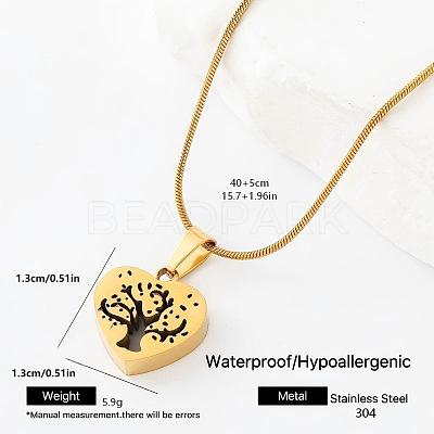 304 Stainless Steel Pendant Necklaces BF9945-3-1