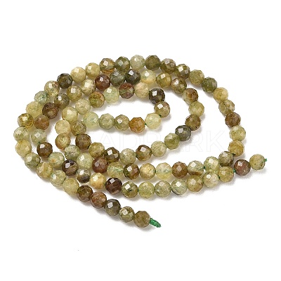 Natural Green Garnet Beads Strands G-Z161-A03-4mm-1
