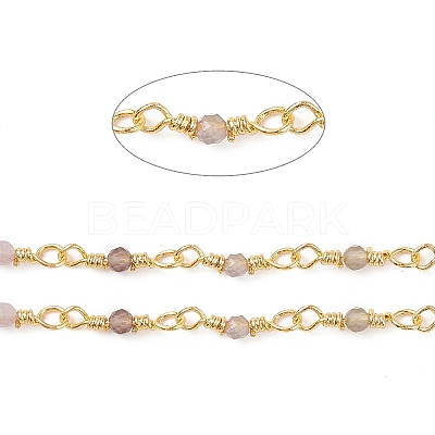 Natural Amethyst Handmade Beaded Chains CHC-K008-A06-1