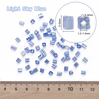6/0 Glass Seed Beads SEED-YW0001-25G-1