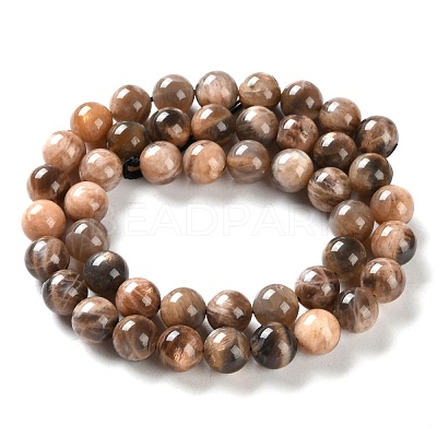 Natural Black Sunstone Beads Strands G-U009-A01-03-1