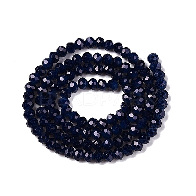 Baking Paint Imitation Jade Glass Bead Strands DGLA-A034-J4mm-A39-1