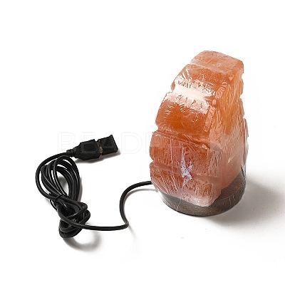 USB Natural Himalayan Rock Salt Lamp DJEW-P002-02A-1