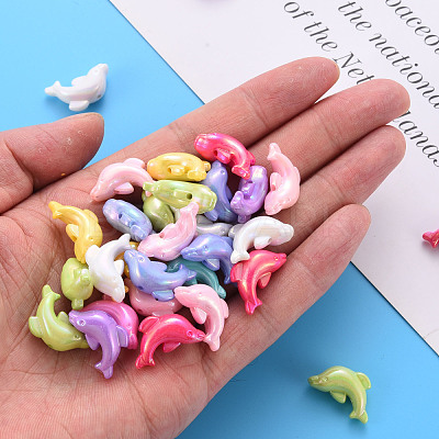 Opaque Acrylic Beads TACR-S153-34I-1