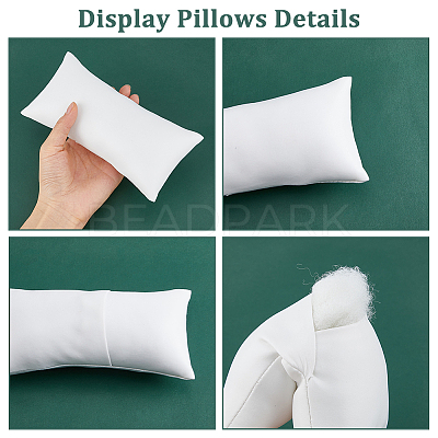 10Pcs 2 Styles Leather & Velvet Pillow Jewelry Bracelet Watch Displays BDIS-DC0001-01-1