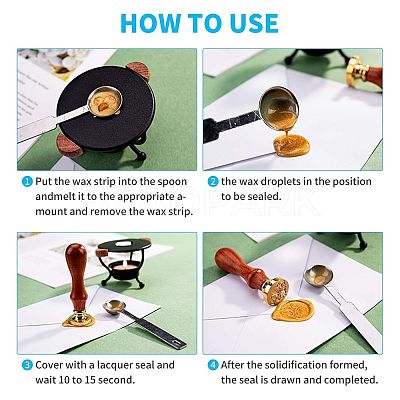 DIY Wood Wax Seal Stamp AJEW-WH0131-134-1