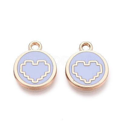 Alloy Enamel Pendants ENAM-Q002-01G-02-1