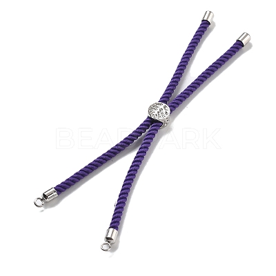 Twisted Nylon Cord Silder Bracelets DIY-B066-03P-24-1