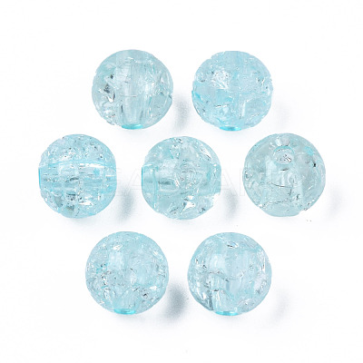 Transparent Crackle Acrylic Beads MACR-S373-66-N07-1