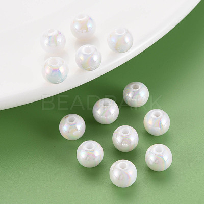 Opaque Acrylic Beads MACR-S370-D8mm-01-1