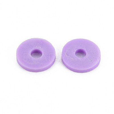 Handmade Polymer Clay Beads Strands CLAY-R089-8mm-T022-1
