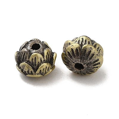 Tibetan Style Rack Plating Brass Beads KK-Q805-47AB-1