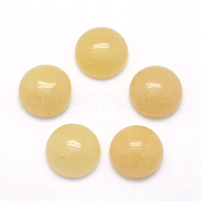 Natural Topaz Jade Cabochons G-P393-R35-12mm-1