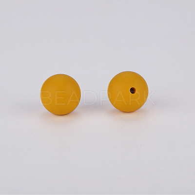Round Silicone Focal Beads SI-JX0046A-55-1