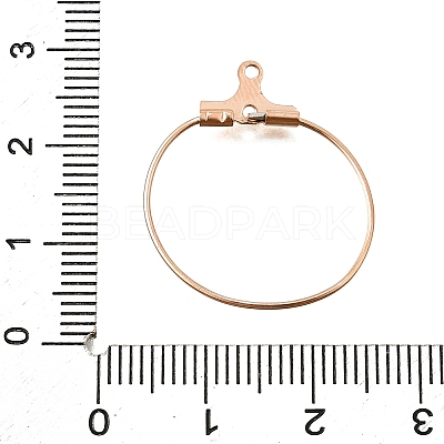 304 Stainless Steel Pendants STAS-T031-20-20mm-RG-1