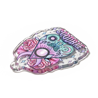 Halloween Printed Acrylic Pendants MACR-G059-04G-1